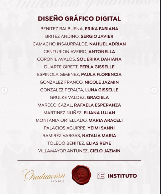 Felicitaciones A Nuestra Nueva Generación De Técnicos Superiores Egresados Del Ie