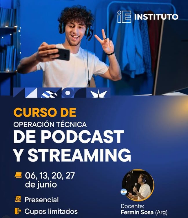 Curso De Operación Técnica De Podcast Y Stream: Llevá Tu Producción Al Siguiente Nivel Profesional