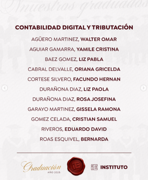 Felicitaciones A Nuestra Nueva Generación De Técnicos Superiores Egresados Del Ie