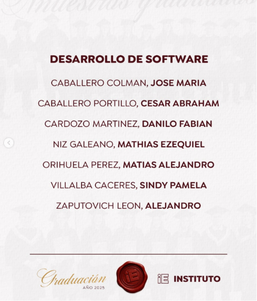 Felicitaciones A Nuestra Nueva Generación De Técnicos Superiores Egresados Del Ie